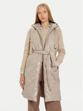 Marella Marella Bezrękawnik Cirino 2423296017 Beżowy Regular Fit