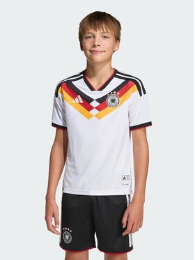 adidas adidas Koszulka techniczna Germany 26 Home Authentic Kids Jersey Biały Regular Fit