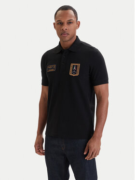 Aeronautica Militare Aeronautica Militare Tricou polo 261PO1927UP00191 Negru Regular Fit