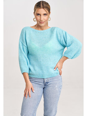 FIGL FIGL Svetr M993 Zelená Regular Fit