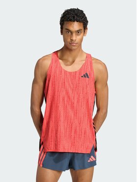 adidas adidas Tank top Adizero Running Różowy Slim Fit