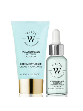Warda Skincare Warda Skincare KREM NAWILŻAJĄCY Z KWASEM HIALURONOWYM + SERUM Krem na dzień i na noc
