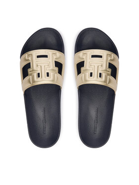 Tommy Hilfiger Tommy Hilfiger Klapki Th Pool Slide FW0FW09613 Złoty
