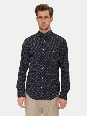Gant Gant Koszula 3250056 Granatowy Regular Fit