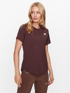 New Balance New Balance T-krekls Accelerate Short Sleeve Top WT23222 Sarkans Regular Fit