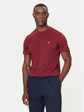 Gant Gant Футболка Shield 2003184 Бордовий Regular Fit