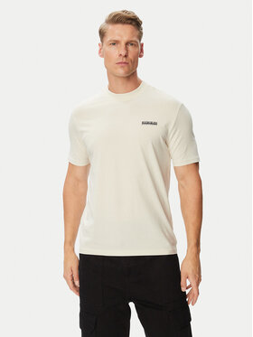 Napapijri Napapijri T-shirt Smallbox NP0A88TR Crema Regular Fit
