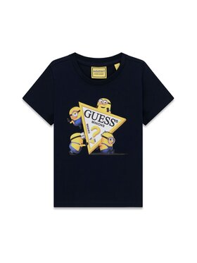 Guess Kids Guess Kids Tričko 183593 Modrá Classic Fit