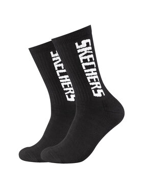 Skechers Skechers Skarpety Niskie Męskie Skechers 2pk Cushioned Socks Czarny