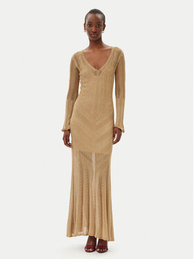 TWINSET TWINSET Rochie tricotată 251TT3180 Bej Slim Fit
