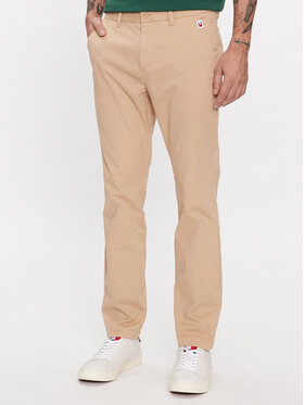 Tommy Jeans Tommy Jeans Chinosy Austin DM0DM18339 Beżowy Slim Fit
