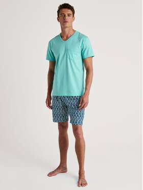 Calida Calida Pyžamo 47187 Tmavomodrá Regular Fit