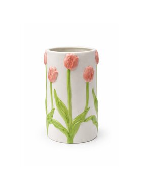 MIAhome MIAhome Wazon ceramiczny z tulipanami TULIPANO Różowy