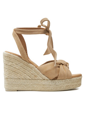 Manebi Manebi Espadrilles Hamptons Wedge Espadrilles With Knot M 1.1 WS Bézs