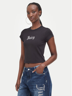 Juicy Couture Juicy Couture Majica JCWCT226326 Črna Slim Fit
