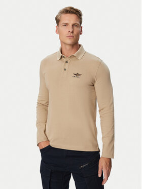 Aeronautica Militare Aeronautica Militare Polo 262PO1947UJ00703 Brązowy Regular Fit