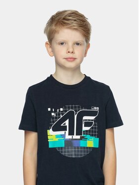 4F 4F T-Shirt 4FJWSS26TTSHM4233-20S Czarny Regular Fit
