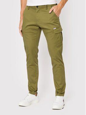Tommy Jeans Tommy Jeans Pantaloni di tessuto Scanton DM0DM13487 Verde Slim Fit