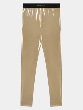 Calvin Klein Jeans Calvin Klein Jeans Leggings Metallic IG0IG02403 Oro Slim Fit