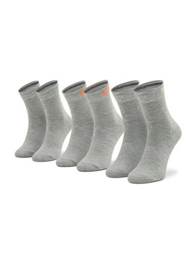 Skechers Skechers Set od 3 para dječjih visokih čarapa SK41053 Siva