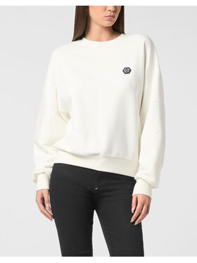 PHILIPP PLEIN PHILIPP PLEIN Mikina 26331 Bílá Regular Fit