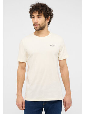 Mustang Mustang T-Shirt AUSTIN Beżowy Straight Fit