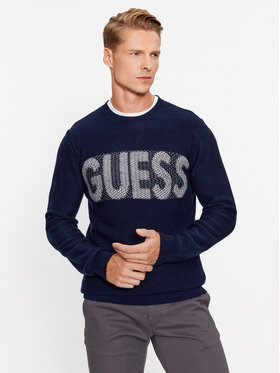 Guess Guess Sweter M3BR50 Z38V2 Granatowy Regular Fit