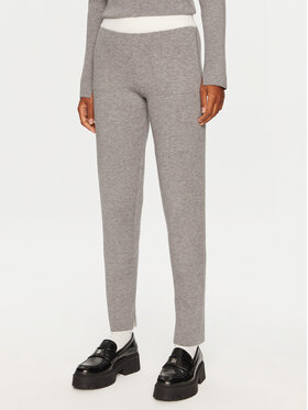 Deha Deha Spodnie dzianinowe D12825 Szary Regular Fit