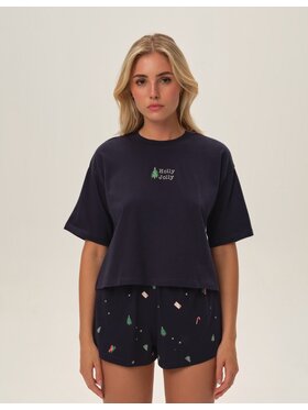 Henderson Henderson Piżama 42032 Niebieski Regular Fit