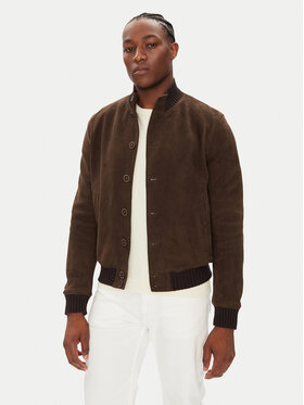 Milestone Milestone Шкіряна куртка MSDario 531621 60695 Коричневий Regular Fit