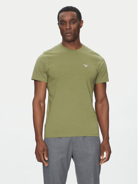 Barbour Barbour T-krekls Essential Sports MTS0331OL39 Zaļš Tailored Fit