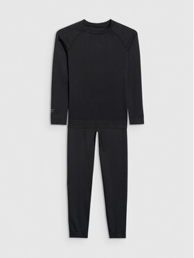 4F 4F Komplet bielizny termoaktywnej SKI UNDERWEAR Czarny