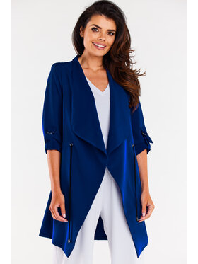 Awama Awama Marynarka A335 Granatowy Basic Fit