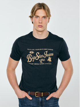 BIG STAR BIG STAR T-Shirt ELLER Granatowy Basic Fit