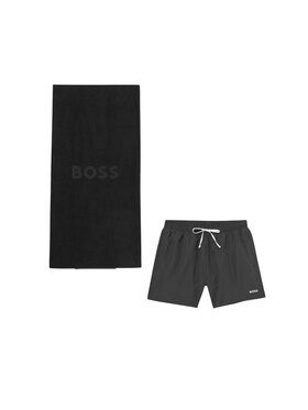 BOSS BOSS Ręcznik plażowy q-roa-35410 Czarny