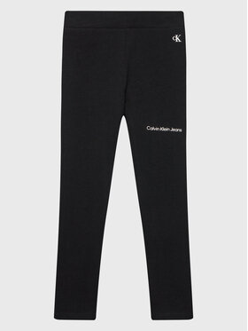 Calvin Klein Jeans Calvin Klein Jeans Legginsy Logo IG0IG01510 Czarny Slim Fit