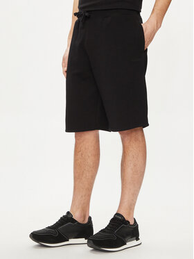 Guess Guess Шорти от плат Clovis M4GD10 KBK32 Черен Loose Fit