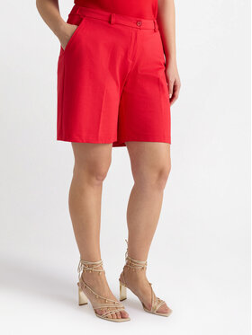 Fiorella Rubino Fiorella Rubino Spodnie materiałowe P086L002230N016 Czerwony Regular Fit