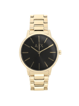 Armani Exchange Armani Exchange Zestaw zegarek i bransoletka Cayde Gift Set AX7119 Złoty