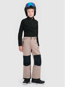 4F 4F Spodnie snowboardowe SNOWBOARD Brązowy jasny Regular Fit