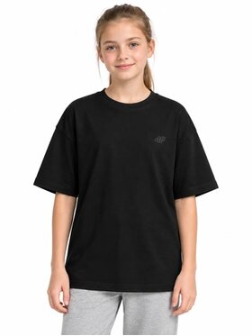 4F 4F T-Shirt 4FJWMM00TTSHF3601-20S Czarny Regular Fit