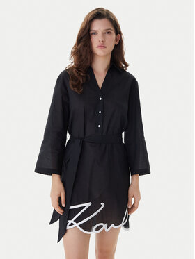 KARL LAGERFELD KARL LAGERFELD Paplūdimio suknelė A2W46075 Juoda Regular Fit