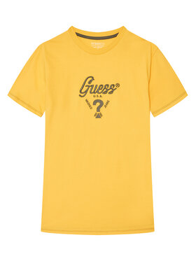 Guess Guess Póló L6GI06 K8HM4 Sárga Relaxed Fit