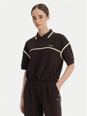 Guess Guess Poloshirt V6GP01 K2945 Braun Oversize