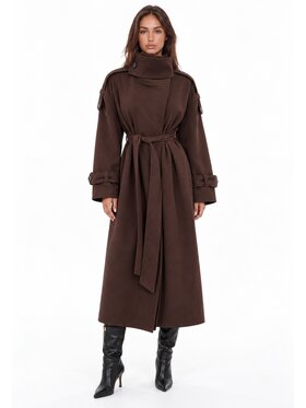 Agatha Studio Agatha Studio Płaszcz przejściowy A26ZS-7X-K01 Brązowy Oversize