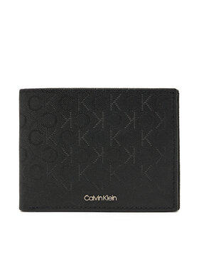 Calvin Klein Calvin Klein Голям мъжки портфейл Trifold 10Cc W/Coin K50K512684 Черен