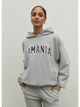 La Mania La Mania Bluza LOS Szary jasny Basic Fit