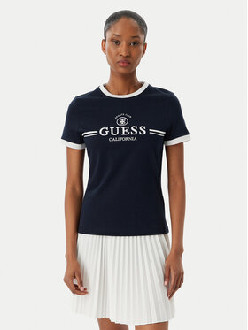Guess Guess Тишърт V6GI08 K2975 Тъмносин Regular Fit