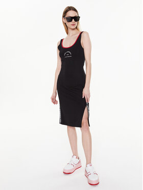 KARL LAGERFELD KARL LAGERFELD Kleid für den Alltag 225W1357 Schwarz Slim Fit