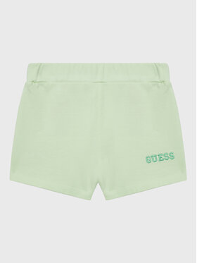 Guess Guess Kratke hlače K3GD11 KA6R3 Zelena Regular Fit